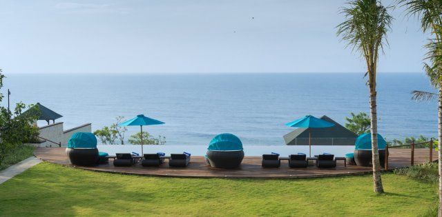 Villa Pandawa Cliff Estate - Villa Rose, Pool mit Blick auf den Ozean