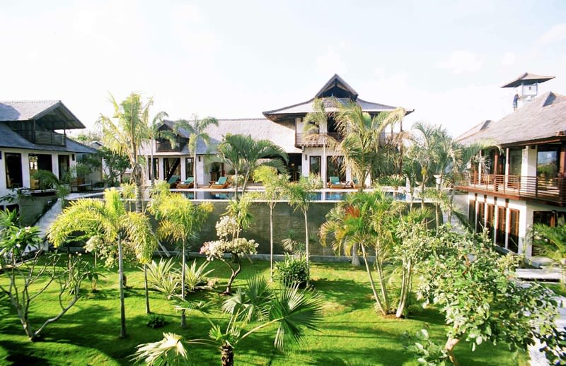 Bali Villa Coraffan View ofthe villa from the view ingplatform